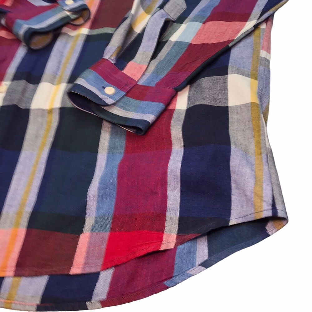 Vintage Ralph Lauren Button Down Mens XXL Rare CRL Crown Crest long sleeve plaid - Picture 6 of 6